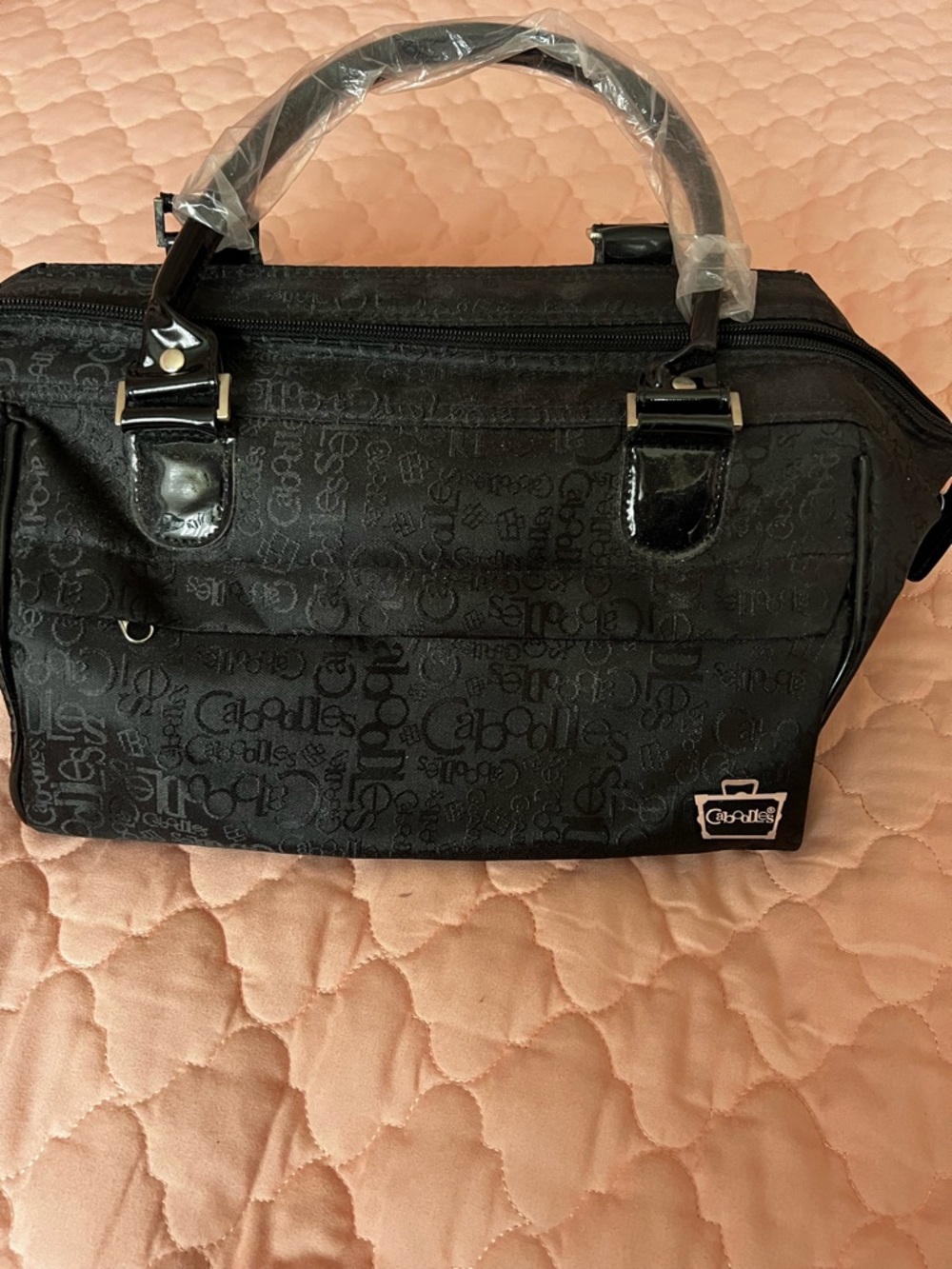 Caboodles Black Bag with White Logo Patch